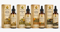 Glovine seed oil products including boxes and bottles on a white background